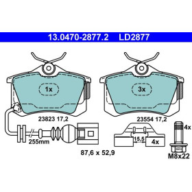 ATE Sada brzdových platničiek 13.0470-2877.2_thumb2