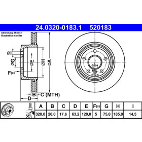 ATE Brzdový kotúč vetraný Ø320mm 24.0320-0183.1_thumb2