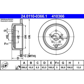 ATE Brzdový kotúč plny Ø286mm 24.0110-0366.1_thumb2