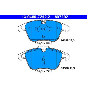 ATE Sada brzdových platničiek 13.0460-7292.2_thumb2