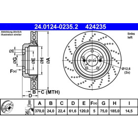 ATE Brzdový kotúč Brzdovy kotuc dvojdielny Ø370mm 24.0124-0235.2_thumb2