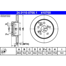 ATE Brzdový kotúč plny Ø269mm 24.0110-0700.1_thumb2