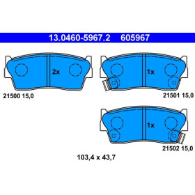 ATE Sada brzdových platničiek 13.0460-5967.2_thumb2