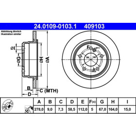 ATE Brzdový kotúč plny Ø278mm 24.0109-0103.1_thumb2