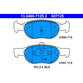 ATE Sada brzdových platničiek 13.0460-7125.2_thumb2