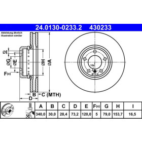 ATE Brzdový kotúč Brzdovy kotuc dvojdielny Ø340mm 24.0130-0233.2_thumb2