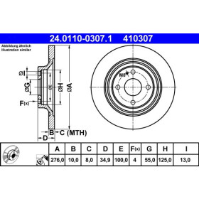 ATE Brzdový kotúč plny Ø276mm 24.0110-0307.1_thumb2