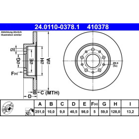 ATE Brzdový kotúč plny Ø251mm 24.0110-0378.1_thumb2