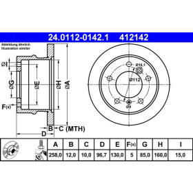 ATE Brzdový kotúč plny Ø258mm 24.0112-0142.1_thumb2