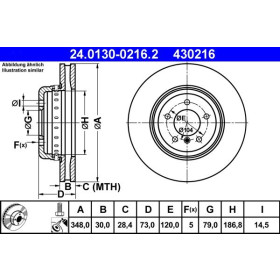 ATE Brzdový kotúč Brzdovy kotuc dvojdielny Ø348mm 24.0130-0216.2_thumb2