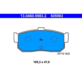 ATE Sada brzdových platničiek 13.0460-5983.2_thumb2