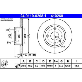 ATE Brzdový kotúč plny Ø240mm 24.0110-0268.1_thumb2