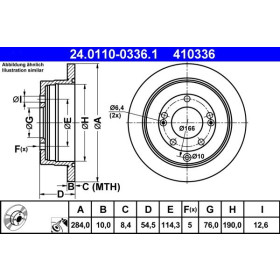 ATE Brzdový kotúč plny Ø284mm 24.0110-0336.1_thumb2