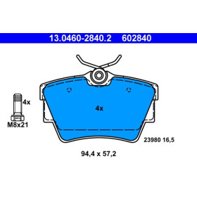 ATE Sada brzdových platničiek 13.0460-2840.2_thumb2