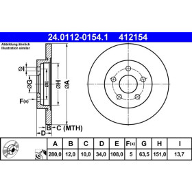 ATE Brzdový kotúč plny Ø280mm 24.0112-0154.1_thumb2