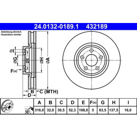 ATE Brzdový kotúč vetraný Ø316,0mm 24.0132-0189.1_thumb2