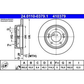 ATE Brzdový kotúč plny Ø262mm 24.0110-0379.1_thumb2