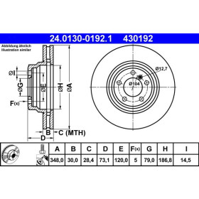 ATE Brzdový kotúč vetraný Ø348mm 24.0130-0192.1_thumb2