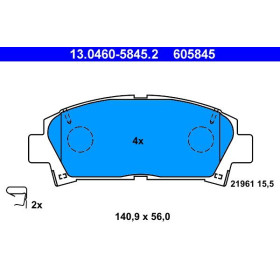 ATE Sada brzdových platničiek 13.0460-5845.2_thumb2