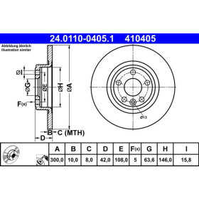 ATE Brzdový kotúč plny Ø300,0mm 24.0110-0405.1_thumb2