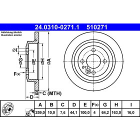 ATE Brzdový kotúč plny Ø259mm 24.0310-0271.1_thumb2