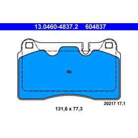 ATE Sada brzdových platničiek 13.0460-4837.2_thumb2