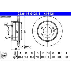 ATE Brzdový kotúč plny Ø298mm 24.0116-0121.1_thumb2