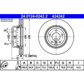 ATE Brzdový kotúč Brzdovy kotuc dvojdielny Ø330mm 24.0124-0242.2_thumb2