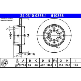 ATE Brzdový kotúč plny Ø272mm 24.0310-0356.1_thumb2