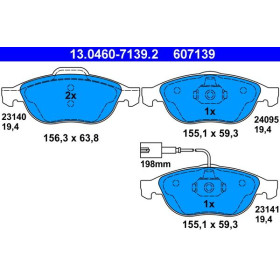 ATE Sada brzdových platničiek 13.0460-7139.2_thumb2