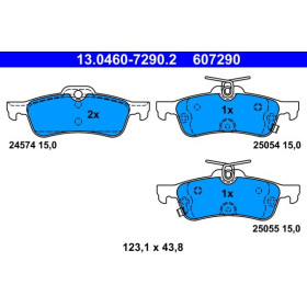 ATE Sada brzdových platničiek 13.0460-7290.2_thumb2