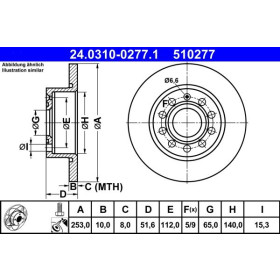 ATE Brzdový kotúč plny Ø253mm 24.0310-0277.1_thumb2