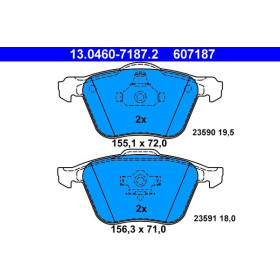 ATE Sada brzdových platničiek 13.0460-7187.2_thumb2
