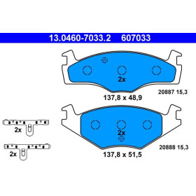 ATE Sada brzdových platničiek 13.0460-7033.2_thumb2