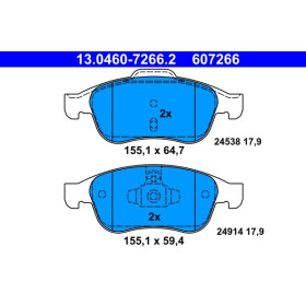 ATE Sada brzdových platničiek 13.0460-7266.2_thumb2