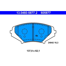 ATE Sada brzdových platničiek 13.0460-5877.2_thumb2