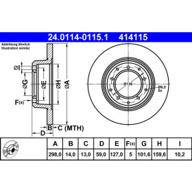 ATE Brzdový kotúč plny Ø298mm 24.0114-0115.1_thumb2