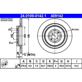 ATE Brzdový kotúč plny Ø278mm 24.0109-0142.1_thumb2