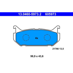 ATE Sada brzdových platničiek 13.0460-5973.2_thumb2