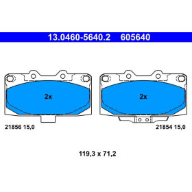 ATE Sada brzdových platničiek 13.0460-5640.2_thumb2