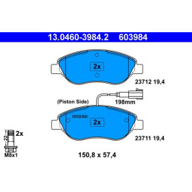 ATE Sada brzdových platničiek 13.0460-3984.2_thumb2