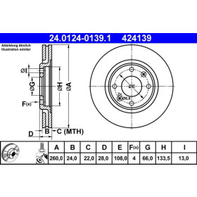 ATE Brzdový kotúč vetraný Ø260mm 24.0124-0139.1_thumb2