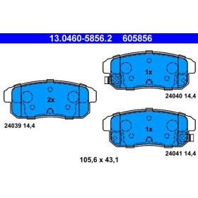 ATE Sada brzdových platničiek 13.0460-5856.2_thumb2