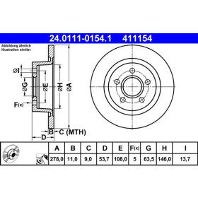 ATE Brzdový kotúč plny Ø278mm 24.0111-0154.1_thumb2