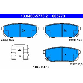 ATE Sada brzdových platničiek 13.0460-5773.2_thumb2