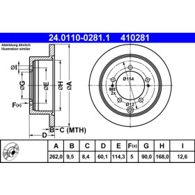 ATE Brzdový kotúč plny Ø262mm 24.0110-0281.1_thumb2