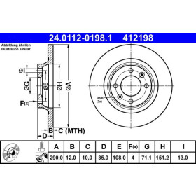 ATE Brzdový kotúč plny Ø290mm 24.0112-0198.1_thumb2