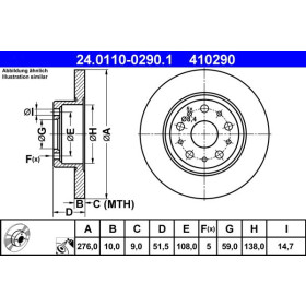 ATE Brzdový kotúč plny Ø276mm 24.0110-0290.1_thumb2