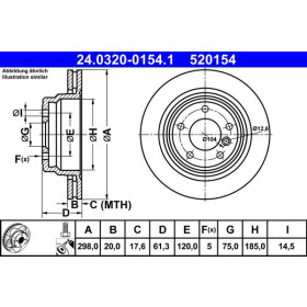 ATE Brzdový kotúč vetraný Ø298mm 24.0320-0154.1_thumb2