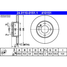 ATE Brzdový kotúč plny Ø239mm 24.0110-0151.1_thumb2